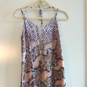 Snake print dress